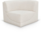 Ollie Boucle Fabric Upholstered Corner Modular Chair