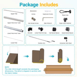 Solar Crank Outdoor Roller Shade with Teslin, No Cassette