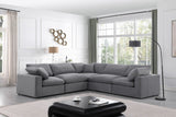 Comfy - 5 Piece Velvet Modular Corner Sectional