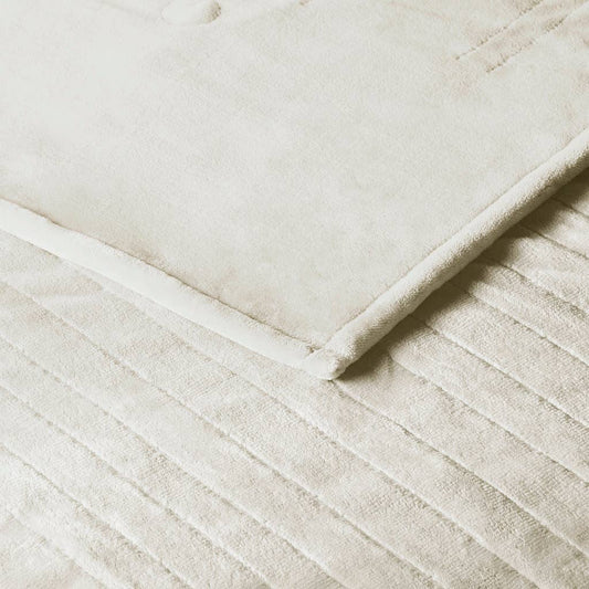App-Enabled Heated Blanket with Alexa/Google Home, Ivory