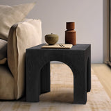 Arch End Table - Stylish Art Deco Design for Modern Living Rooms, Durable Solid Wood Construction