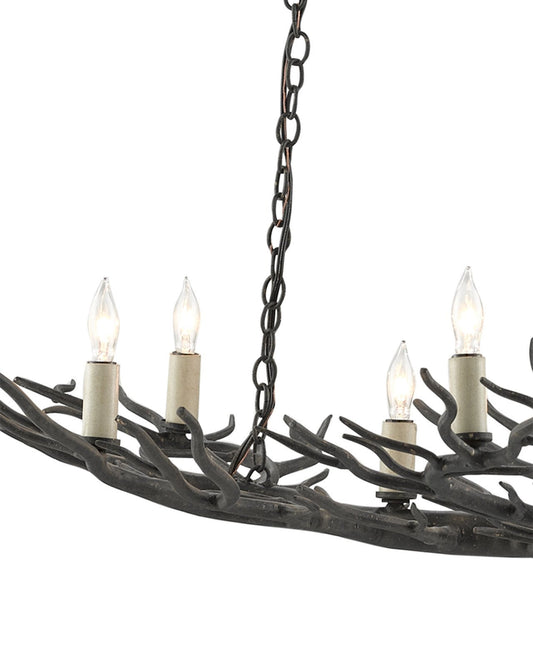 Rainforest Small Bronze Chandelier