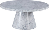 Omni Contemporary Coffee Table - Luxurious 36-Inch Round Design for Upscale Living Room Appeal