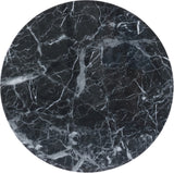 Omni Contemporary 20-Inch Round End Table with Sculptural Base for a Luxurious Living Space Upgrade