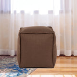 Square Pouf Sterling Chocolate