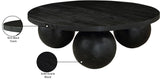 Spherical Coffee Table - Luxurious Art Deco Design with Genuine Marquino Marble and Unique Bases