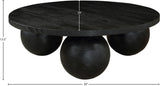 Spherical Coffee Table - Luxurious Art Deco Design with Genuine Marquino Marble and Unique Bases