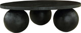Spherical Coffee Table - Luxurious Art Deco Design with Genuine Marquino Marble and Unique Bases