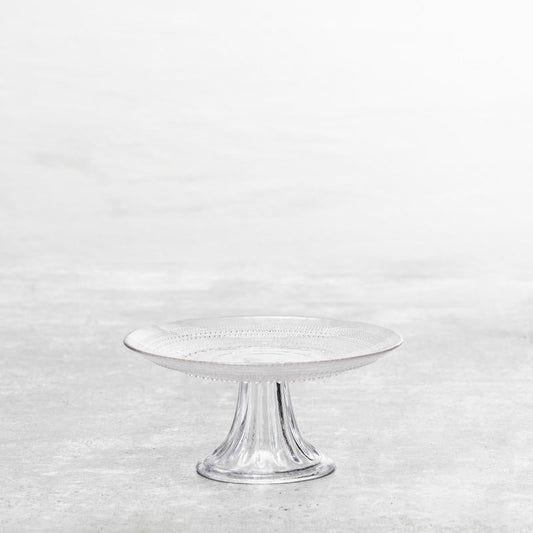 Jupiter Clear Mini Cake and Cupcake Stand 8.5"