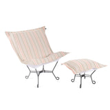 Indoor/Outdoor Puff Scroll Chair Dune Terra