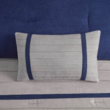 Vera Microsuede 7-Piece Comforter Set, Blue