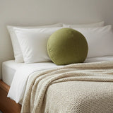 Qivuit Green Round Pillow