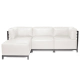 Axis Ottoman Avanti White Titanium Frame