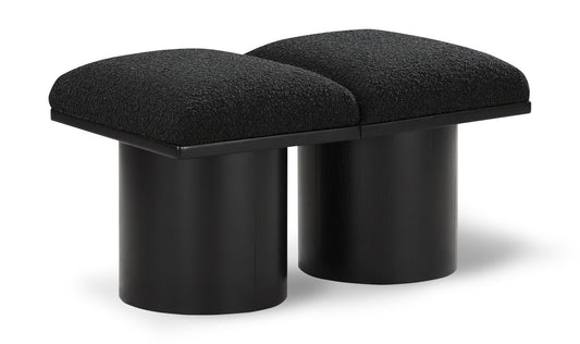 Pavilion - 2 Piece Modular Bench With Black Base