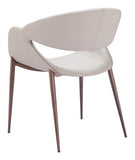 Limay Dining Chair (Set of 2) Beige & Walnut