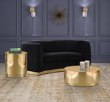Jazzy Stainless Steel Drum Coffee Table - Elegant Contemporary Design for Modern Living Spaces