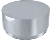 Jazzy Stainless Steel Drum Coffee Table - Elegant Contemporary Design for Modern Living Spaces