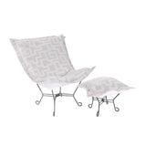 Indoor/Outdoor Puff Scroll Chair Syros Fog