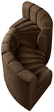 Arc - Velvet 4 Piece Curved Modular Sofa