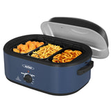 20QT Roaster Oven, Electric Roaster with 3 Compartments