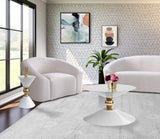 Malia Sculptural Iron Coffee Table - Contemporary Artistry for a Stunning Living Room Display