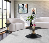Malia Sculptural Iron End Table with Artsy Design for a Stunning Contemporary Living Space