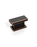 DESIGN2891 Solid Metal Square Cabinet Knobs for Modern Kitchen | 1.5" Length, Matte Black