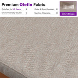 PURPLE LEAF Sicilia L-Shaped Modular Outdoor Sectional with Oatmeal Greige Cushions Flexible Layout for Garden Poolside