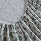 Classic Printed Cotton Flannel Sheet Set, Pine Branches