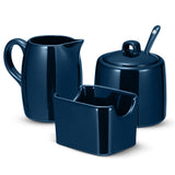 Kook Ceramic Sugar Bowl & Creamer Set, White