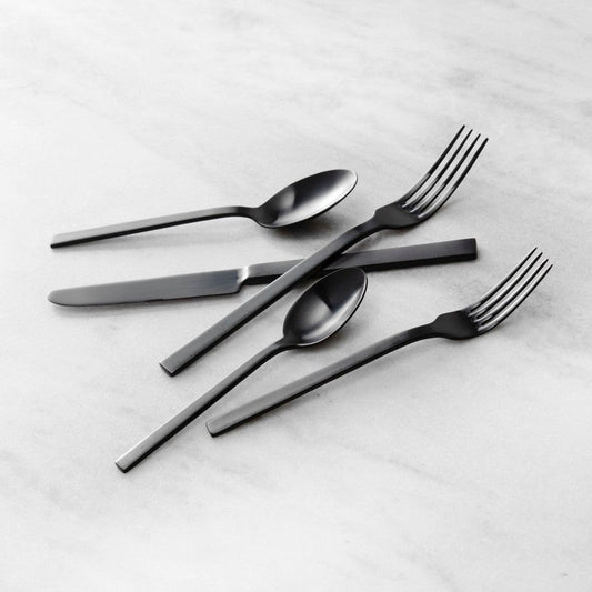 Viggo Black 20pc Flatware Set
