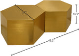 Hexagon Modular Coffee Table - Stylish Iron Design for Modern Spaces, Perfect for Entertaining & Decor