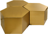 Hexagon Modular Coffee Table - Stylish Iron Design for Modern Spaces, Perfect for Entertaining & Decor