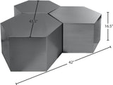 Hexagon Modular Coffee Table - Stylish Iron Design for Modern Spaces, Perfect for Entertaining & Decor