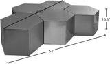 Hexagon Modular Coffee Table - Stylish Iron Design for Modern Spaces, Perfect for Entertaining & Decor