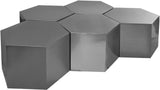 Hexagon Modular Coffee Table - Stylish Iron Design for Modern Spaces, Perfect for Entertaining & Decor