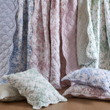 Vintage Inspired Floral Microfiber Quilt Set, Green