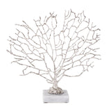 Study of Coral Sculpture On A White Marble Base