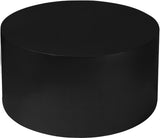 Cylinder Iron Round Coffee Table - Sleek Contemporary Design for Modern Living Spaces, 32" Diameter