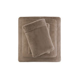 Soft Plush 4-Piece Brushed Sheet Set, Brown