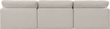 Comfy - Linen Modular Armless Sofa 3 Seats