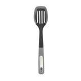 Silicone Scratch and Heat Resistance Edge Slotted Spoon, Grey