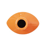 Orange Valencia Askewed Short Bottle Vase
