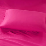Sheet Set with Side Storage Pockets, Hot Pink
