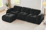 MYLO 110" 3-Seater Sofa with 1 Ottoman
