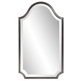 Bosworth Brushed Titanium Shield Mirror