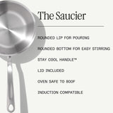 MADE IN Stainless Clad Saucier