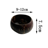 Natural Coconut Shell Bowl Candle Holder Cup