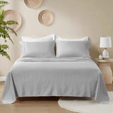 100% Organic Cotton 18" Deep Pocket Sheet Set, Grey