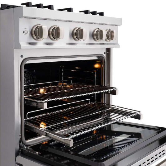 ZLINE 30" Select Dual Fuel Range Gas Cooktop Electric Convection Oven Stainless Steel HDR30